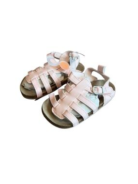 Carter's Pink Baby Girl Sandals Strappy Buckle Closure Size 4 9-12 Months NWT